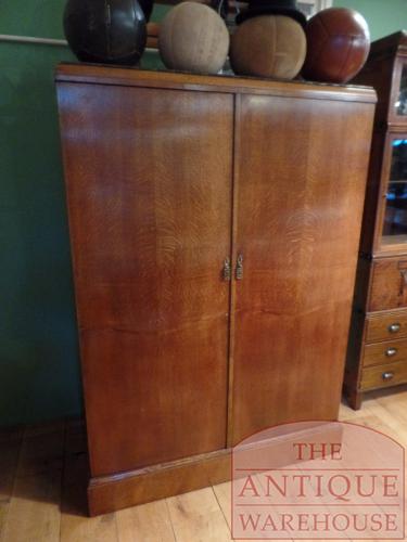 Antieke Compactom kledingkast van eikenhout