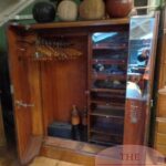 Antieke Compactom kledingkast van eikenhout 3