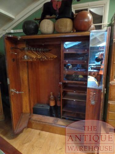 Antieke Compactom kledingkast van eikenhout 3